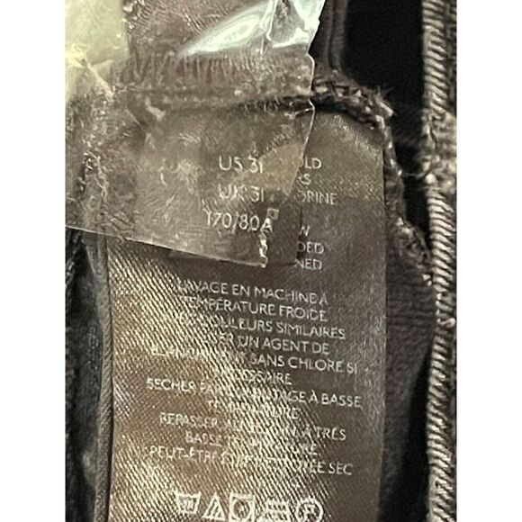 We The Free Distressed Black Denim Jeans US 31Festival Grunge 100% Cotton - Picture 9 of 12